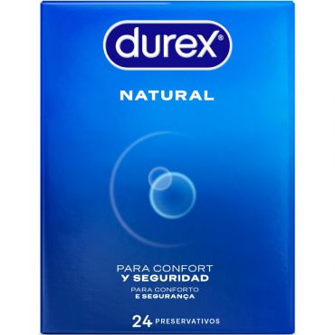 DUREX PRESERVATIVOS NATURAL 24 UNIDADES