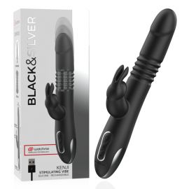BLACKSILVER KENJI VIBRADOR RABBIT UP DOWN COMPATIBLE CON WATCHME