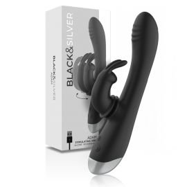 BLACKSILVER DJ ADAM ESTIMULADOR RABBIT SILICONA RECARGABLE NEGRO