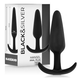 BLACKSILVER HANSEL PLUG ANAL SILICONA CON ASA PEQUEaO
