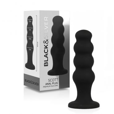 BLACKSILVER SCOTT PLUG ANAL SILICONA PREMIUM NEGRO