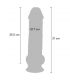 GET REAL PENE REALaSTICO DELUXE CON TESTaCULOS EXTRA GRUESO 31 CM