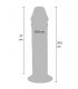 GET REAL DILDO DELUXE DONG GRUESO DE DOBLE DENSIDAD TPE 295 CM
