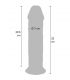 GET REAL DILDO DELUXE DONG GRUESO DE DOBLE DENSIDAD TPE 32 CM