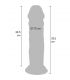 GET REAL DILDO DELUXE DONG GRUESO DE DOBLE DENSIDAD TPE 355 CM