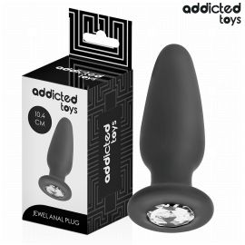 ADDICTED TOYS PLUG ANAL CON JOYA SILICONA TALLA M 104 CM