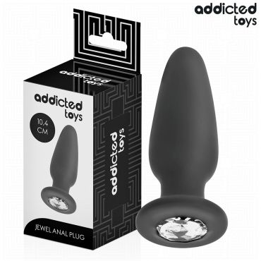 ADDICTED TOYS PLUG ANAL CON JOYA SILICONA TALLA M 104 CM