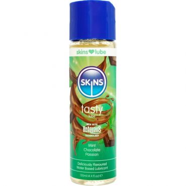 SKINS TASTY LUBRICANTE BASE DE AGUA MENTA CHOCOLATE 130 ML