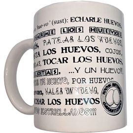 DIABLO PICANTE TAZA BLANCA DE SINaNIMOS HUEVOS 370 ML