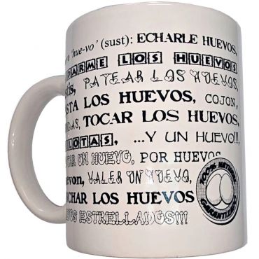 DIABLO PICANTE TAZA BLANCA DE SINaNIMOS HUEVOS 370 ML