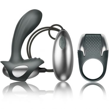 CLIMAXIMUM EXCITE KIT ANILLO PARA PENE MASAJEADOR PRaSTATA CON CABLE