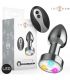 INTENSE PLUG ANAL TALLA M DE METAL VIBRADOR CON LUCES LED MULTICOLOR Y CONTROL REMOTO