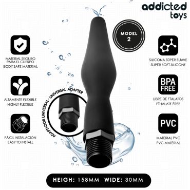 ADDICTED TOYS LIMPIADOR ANAL CON ADAPTADOR UNIVERSAL MODELO 2