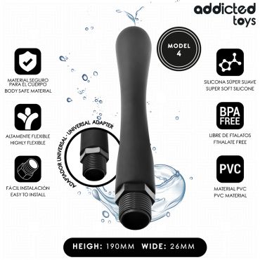 ADDICTED TOYS LIMPIADOR ANAL CON ADAPTADOR UNIVERSAL MODELO 4