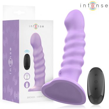 INTENSE BRENDA VIBRADOR TALLA M DISEaO EN ESPIRAL 10 VIBRACIONES MORADO CONTROL REMOTO