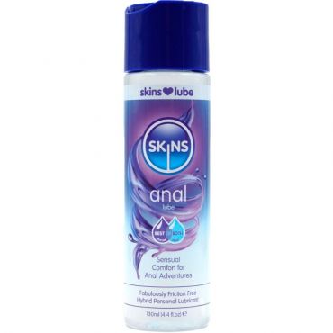 SKINS ANAL LUBRICANTE HaBRIDO BASE DE AGUA SILICONA 130 ML