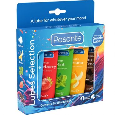 PASANTE PACK LUBRICANTES SABORES VARIADOS 5 UDS X 15 ML