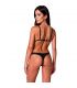 PASSION RESILQUE SET SUJETADOR TANGA NEGRO L XL