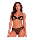 PASSION INTIMARI SET SUJETADOR BRAGAS NEGRO S M