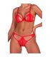 PASSION ANUVERA SET SUJETADOR TANGA ROJO L XL
