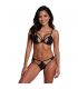 PASSION ANUVERA SET SUJETADOR TANGA NEGRO S M