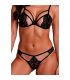PASSION ANUVERA SET SUJETADOR TANGA NEGRO L XL