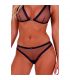 PASSION BELISSANA SET SUJETADOR TANGA AZUL S M