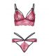 LEG AVENUE SET SUJETADOR TANGA BURDEOS