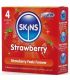 SKINS PRESERVATIVOS PREMIUM SABOR FRESA PACK 4