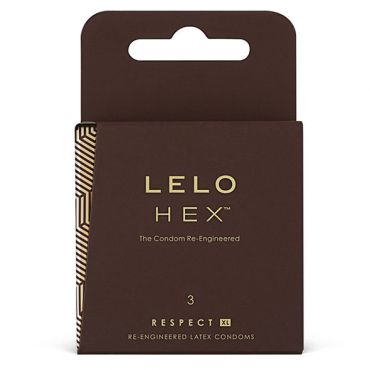 LELO HEX CONDOMS RESPECT XL 3 PACK