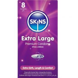 SKINS TAMAaO XL PRESERVATIVOS PREMIUM PACK 8
