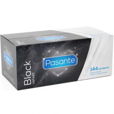 PASANTE BLACK VELVET PRESERVATIVOS CAJA 144 UNIDADES