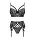 LIVCO CORSETTI FASHION MORIDAM LC 90552 SUJETADOR LIGUERO PANTY NEGRO L XL