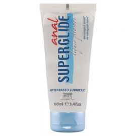 HOT ANAL SUPERGLIDE LIQUID PLEASURE LUBRICANTE ANAL BASE AGUA 100 ML