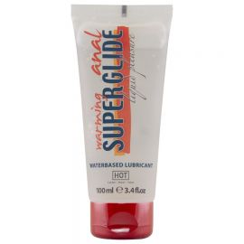 HOT ANAL SUPERGLIDE WARMING LIQUID PLEASURE LUBRICANTE ANAL BASE AGUA EFECTO CALOR 100 ML