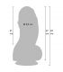 HIDDEN DESIRE INFERNO FAT BOYS DILDO 27 CM