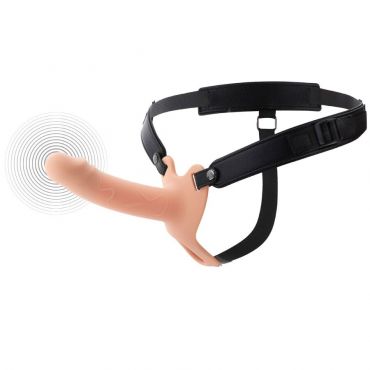 HIDDEN DESIRE INFERNO STRAP ON FUNDA PARA PENE CON VIBRACIaN 16 CM