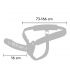 HIDDEN DESIRE INFERNO STRAP ON FUNDA PARA PENE CON VIBRACIaN 16 CM