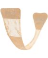 BYE-BRA - TANGA ADHESIVO ENCAJE BEIGE TALLA ÃNICA