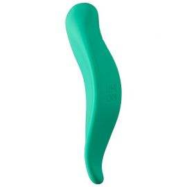 ROMP WAVE VIBRADOR ESTIMULADOR DE CLaTORIS FORMA ERGONaMICA VERDE AGUA