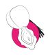 ROMP PINK PEACH SUCCIONADOR DE CLaTORIS FORMA MELOCOTaN