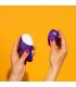 ROMP FREE ESTIMULADOR DE CLaTORIS CON TAPA 10 NIVELES RECARGABLE MORADO
