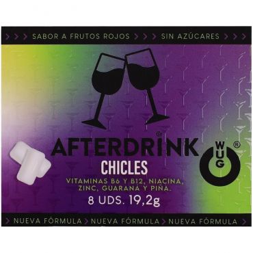 WUG After Drink a El chicle funcional que te ayuda a recuperar energaa tras la noche BLISTER 8 UDS