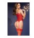 CHILIROSE CR 4893 SET CORSET ROJO S